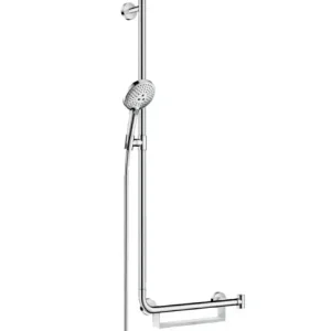 Hansgrohe Raindance Select S doucheset met glijstang 110cm en opbergmand links chroom Gereduceerde Prijs
