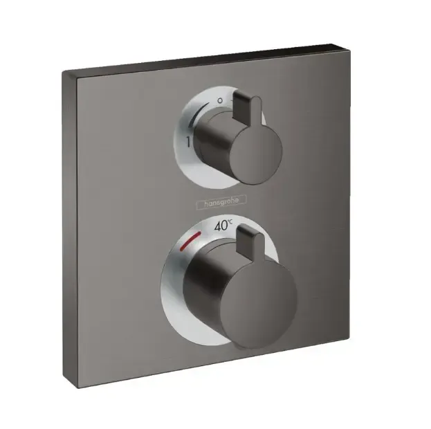 Hansgrohe Ecostat Square afbouwdeel voor inbouwthermostaat zwart chroom geborsteld Koop Vandaag