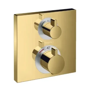 Weekendaanbieding Hansgrohe Ecostat Square afbouwdeel voor inbouwthermostaat goud gepolijst