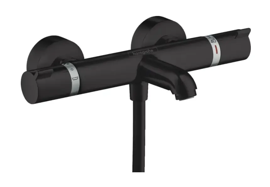 Hansgrohe Ecostat badthermostaat opbouw zwart mat Beperkte Voorraad
