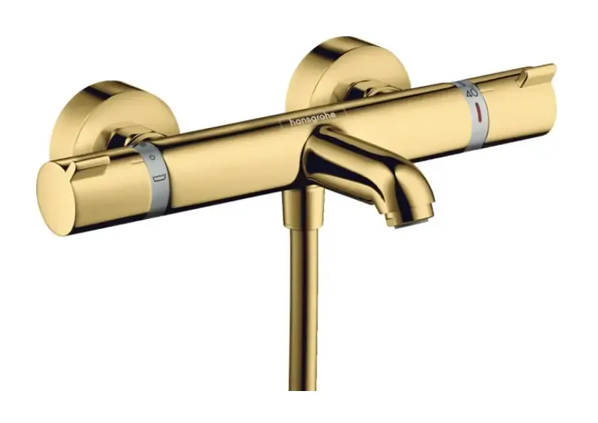 Hansgrohe Ecostat badthermostaat opbouw goud gepolijst Finale Uitverkoop