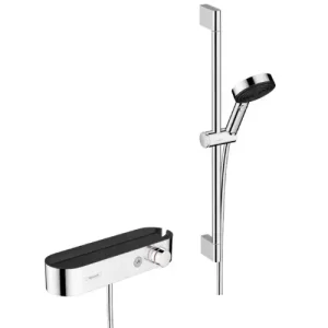 Hansgrohe Pulsify Select S doucheset met thermostaat en glijstang 65cm chroom Finale Uitverkoop