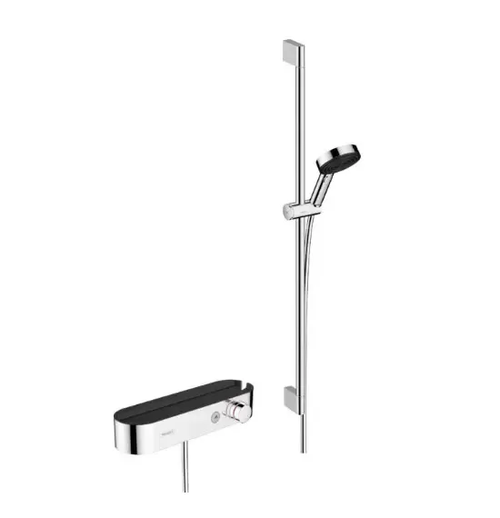 Laatste Versie Hansgrohe Pulsify Select S doucheset met thermostaat en glijstang 90cm chroom