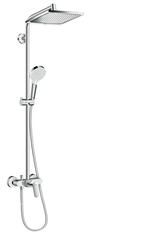 Hansgrohe Crometta E opbouw regendouche met mengkraan chroom Koop Online