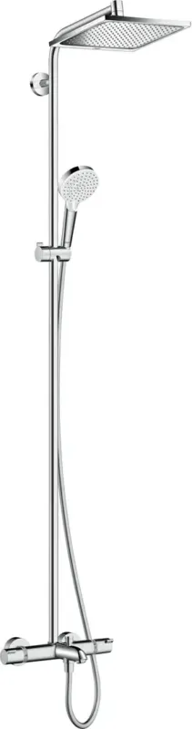 Hansgrohe Crometta E opbouw regendouche met badthermostaat chroom Aanbieding