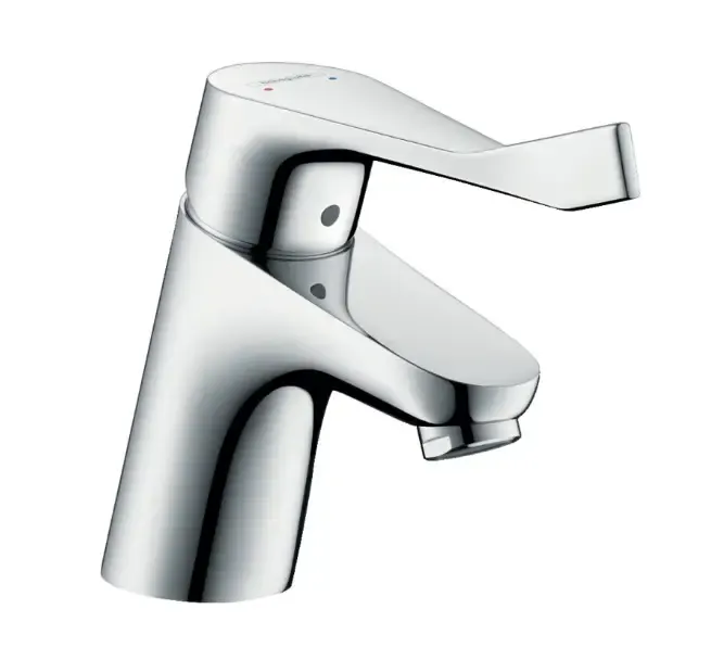 Hansgrohe Focus wastafelkraan waterbesparend met verlengde greep chroom Gecertificeerd