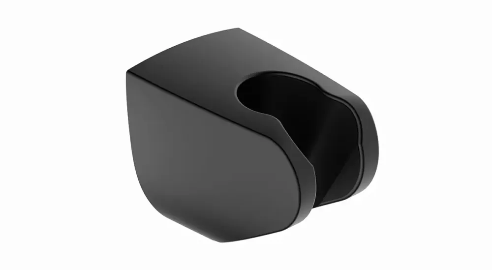 Korting Mueller Black kunststof handdouchehouder wand mat zwart