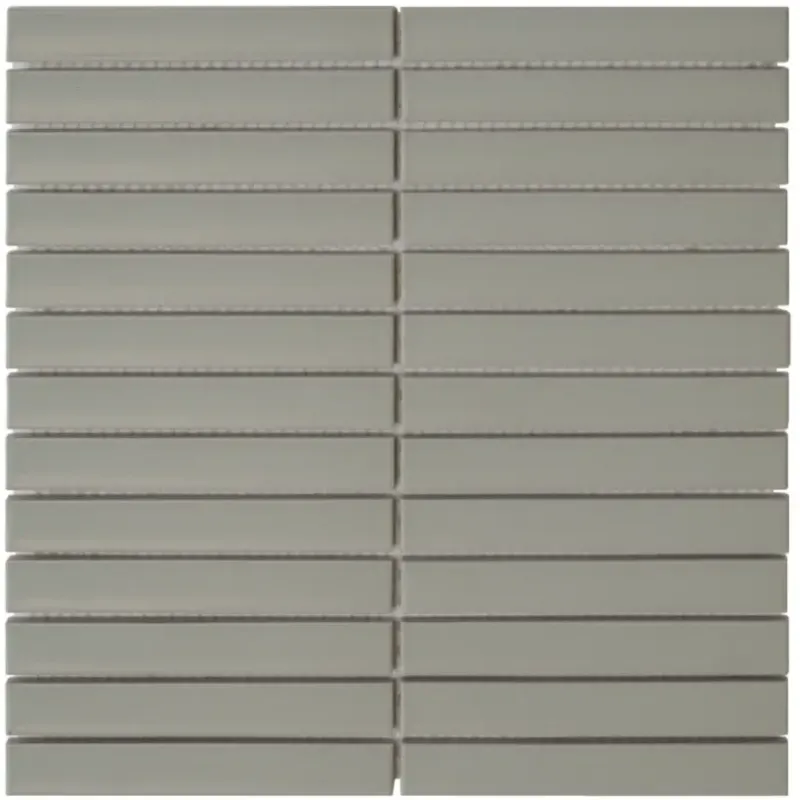 Tijdelijk Beschikbaar The Mosaic Factory Sevilla smalle vinger 2cm mozaïek tegels 30x30 sage green