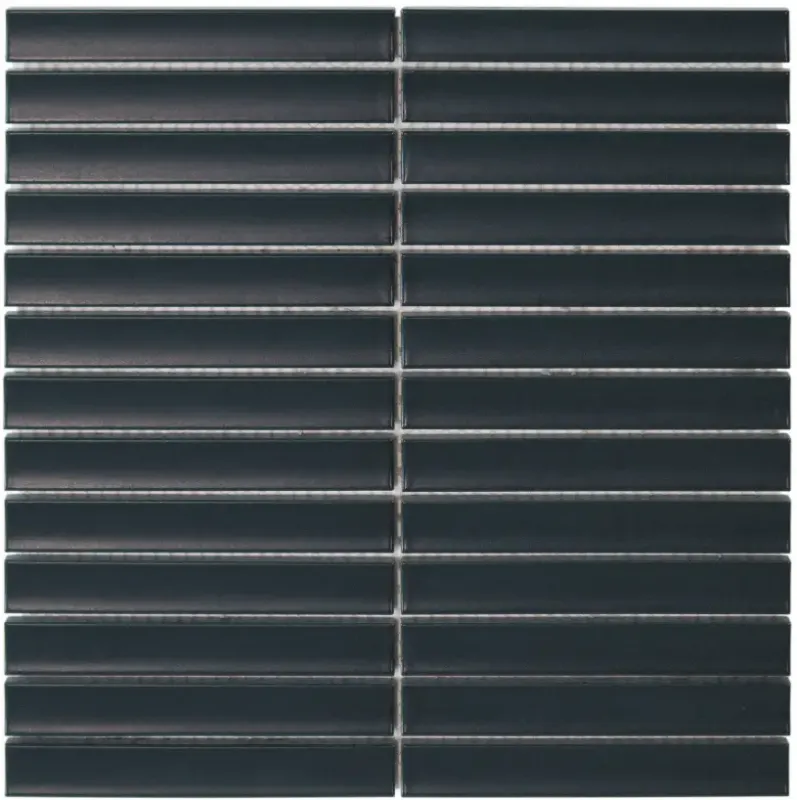 Tegelsample The Mosaic Factory Sevilla smalle vinger 2cm mozaïek tegels 30x30 navy blue Lage Prijs