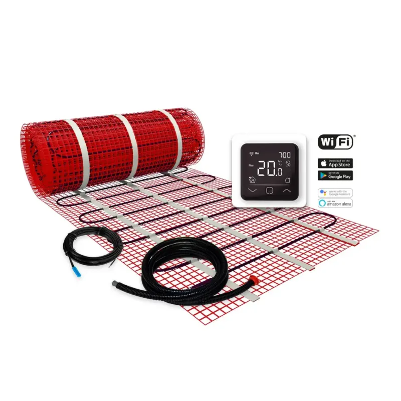 Express Levering Plieger Heat elektrische vloerverwarmingsmat 50x700cm = 3,5m² 525W