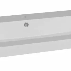 Lambini Designs Como wastafel mineraalmarmer 80cm met kraangat wit glans Fabrieksprijs