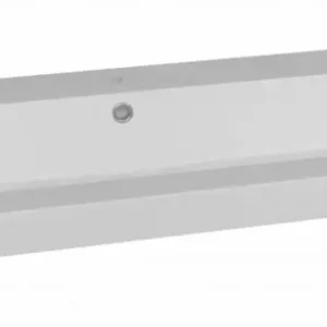 Dagaanbieding Lambini Designs Como wastafel mineraalmarmer 100cm met 2 kraangaten wit glans