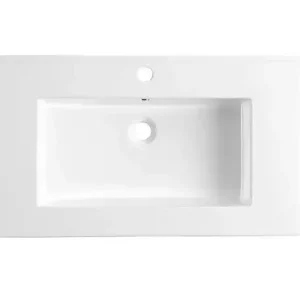 Gratis Retour Lambini Designs Pavia wastafel keramiek 60cm met kraangat wit glans