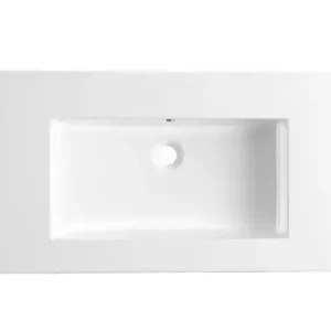 Beperkte Voorraad Lambini Designs Pavia wastafel keramiek 80cm zonder kraangat wit glans