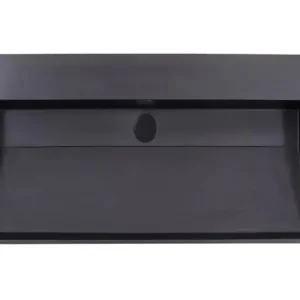 Lambini Designs Arona wastafel quartz 80cm zonder kraangat zwart mat Korting