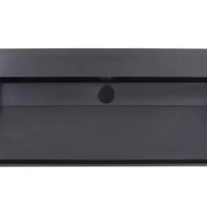 Lambini Designs Arona wastafel quartz 100cm zonder kraangat zwart mat Flitsaanbieding