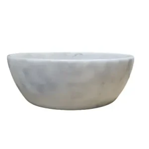 Lambini Designs Colorno waskom marmer 41cm white imperial Weekendaanbieding