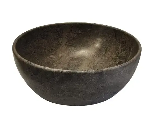 Lambini Designs Colorno waskom marmer 41cm mokka brown Koop Vandaag
