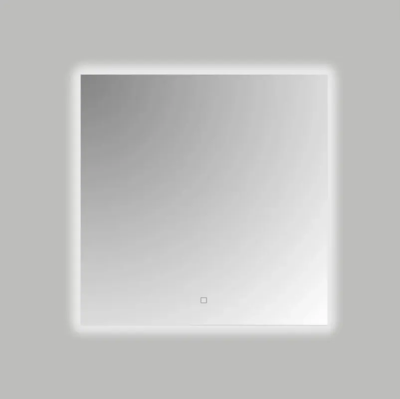 Best Design Firkant vierkante spiegel 100x100cm met LED-verlichting Gereduceerde Prijs