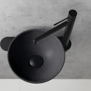Beperkt Aanbod Sapho Minor toilet waskom beton 26cm antraciet met houder rechts