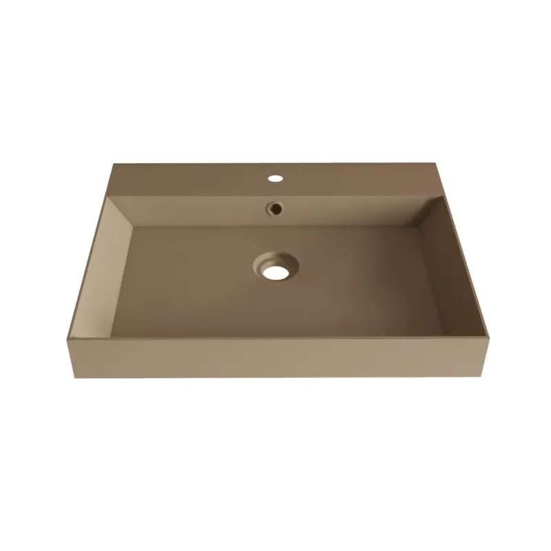 Meest Verkocht SaniGoods Kolo wastafel 60cm met 1 kraangat mat cappuccino