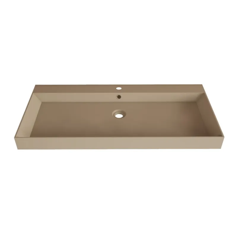 Tijdelijk Beschikbaar SaniGoods Kolo wastafel 100cm met 1 kraangat mat cappuccino