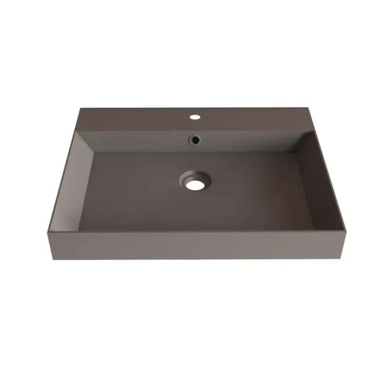 Premium SaniGoods Kolo wastafel 60cm met 1 kraangat mat leigrijs