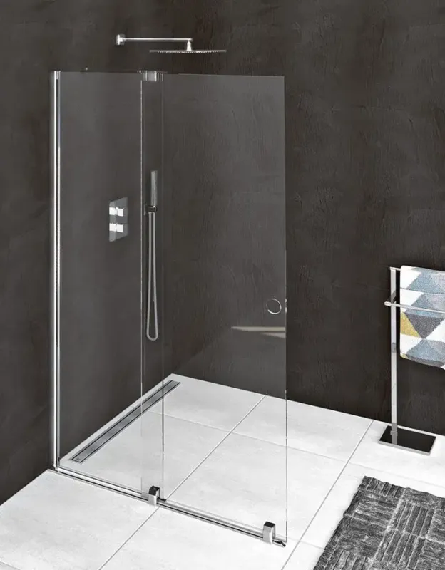 Gecertificeerd Sapho Modular douchewand 160x200cm antikalk chroom