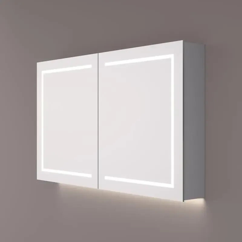 Betaalbaar Hipp Design 62000 spiegelkast met LED en spiegelverwarming 140x70x14cm