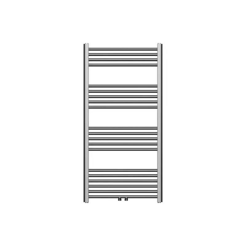 Op = Op Sanigoods Base handdoek radiator 120x60cm 414 watt MO aansluiting geborsteld gunmetal