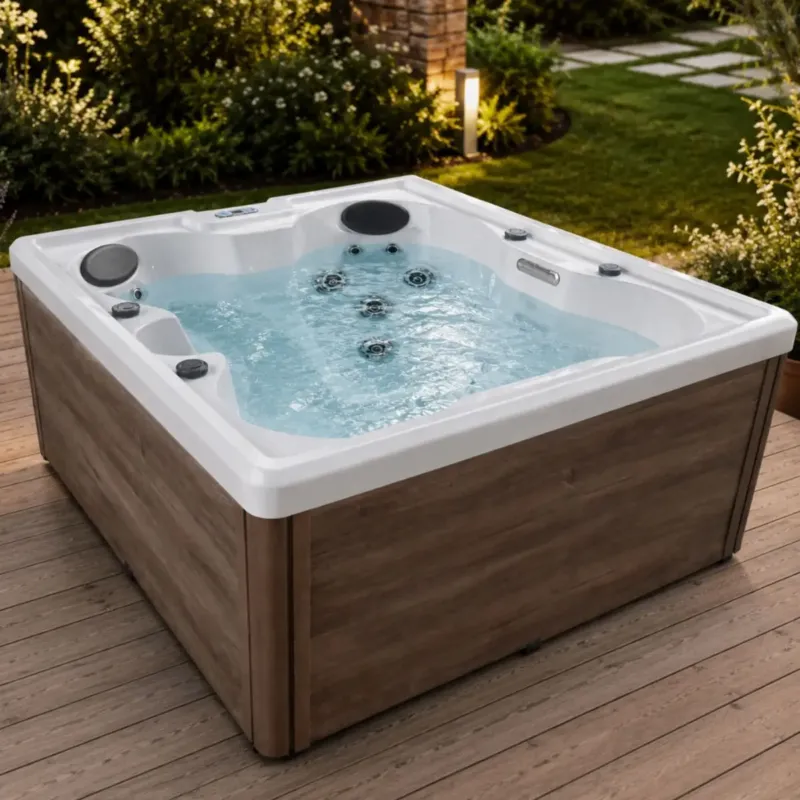 Populair Badstuber Palermo outdoor whirlpool 4-persoons wit