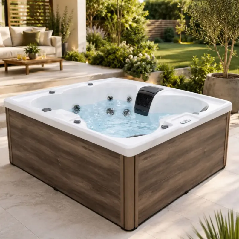 Badstuber Catania outdoor whirlpool 5-persoons wit Merkproduct