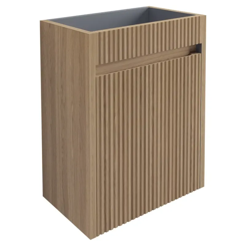 Merkproduct Differnz Hura fontein met ribbelfront onderkast eiken