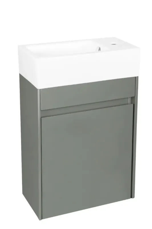 Differnz Hura toiletmeubel groen met keramische fontein wit glans Bestel Nu