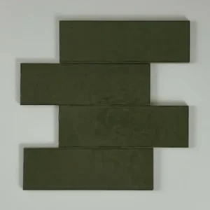 Beperkte Voorraad Tegelsample Jabo Kalma wandtegel 19x6cm groen glans