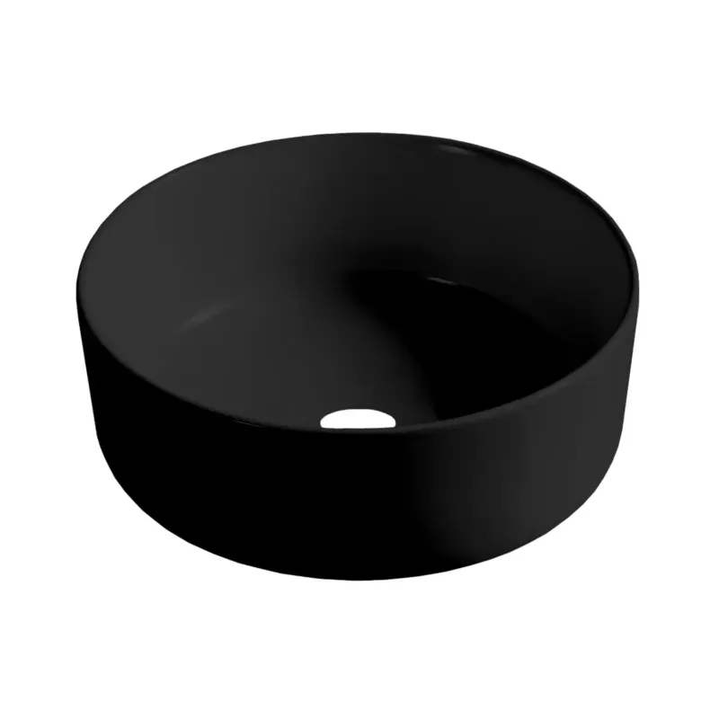 Best Design Luzz waskom 40cm keramiek zwart mat Finale Uitverkoop