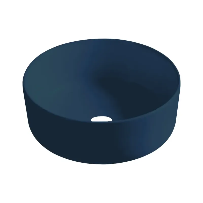 Best Design Luzz waskom 40cm keramiek blauw mat Betrouwbaar