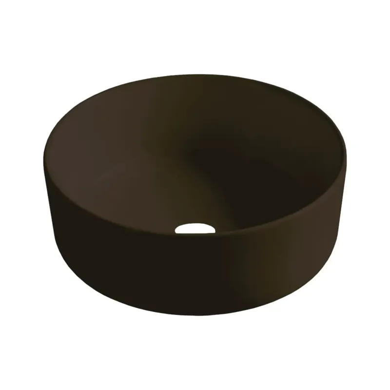 Best Design Luzz waskom 40cm keramiek donkerbruin mat Voordeelprijs