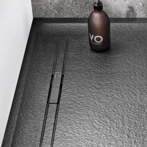 Voordeelprijs Geberit Sestra douchevloer antislip 100x70cm antraciet mat