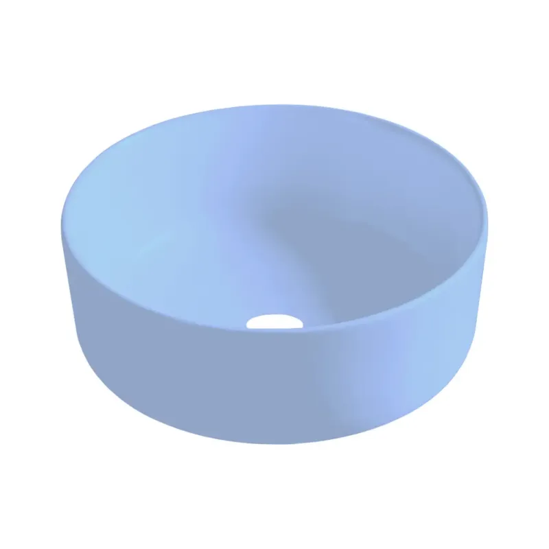 Best Design Luzz waskom 40cm keramiek lichtblauw mat Betrouwbaar