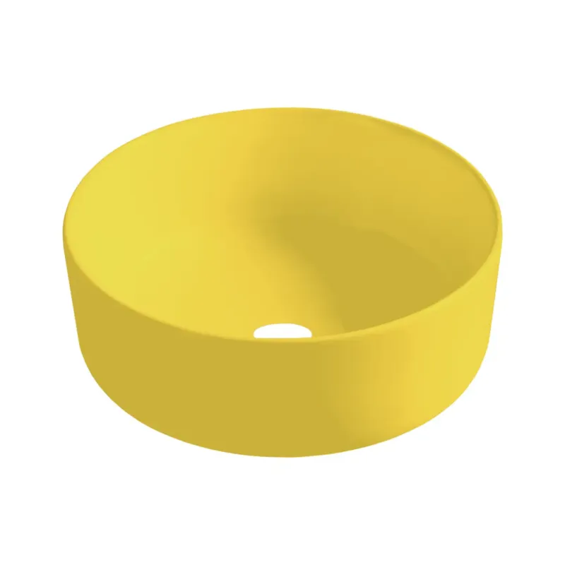 Veilige Betaling Best Design Luzz waskom 40cm keramiek geel mat