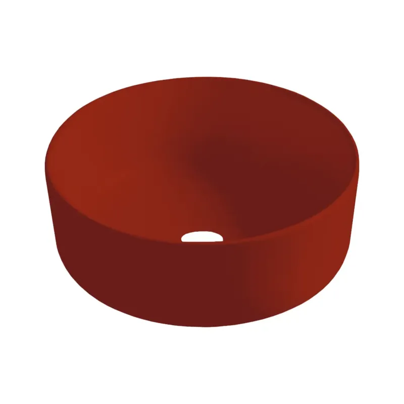 Beste Prijs Best Design Luzz waskom 40cm keramiek donkerrood mat