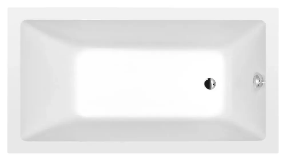 Meest Verkocht Polysan Noemi ligbad 160x80x39cm wit mat