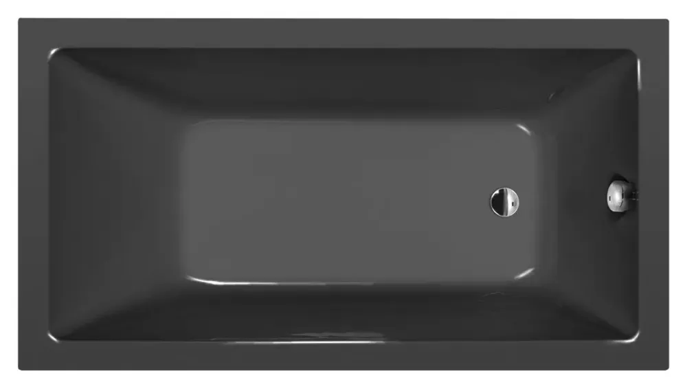 Speciale Aanbieding Polysan Noemi ligbad 160x80x39cm grijs