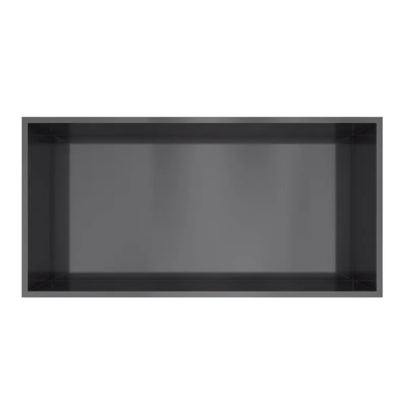Hotbath &More inbouwnis 30x60x10cm geborsteld zwart PVD Shop Nu