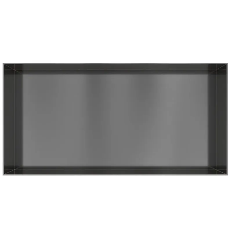 Hotbath &More frameless inbouwnis 30x60x10cm geborsteld gunmetal PVD Express Levering