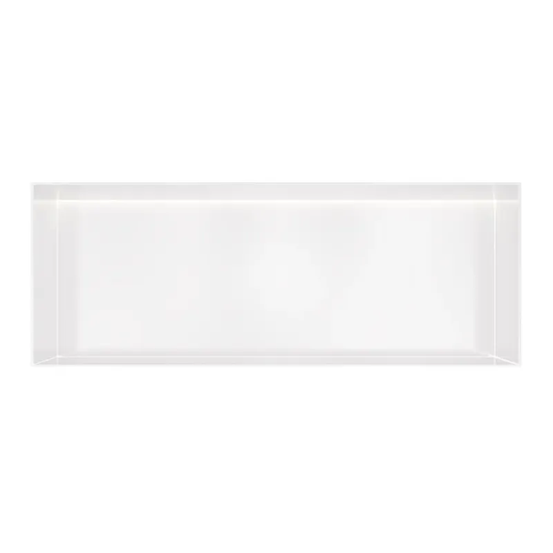 Hete Deal Hotbath &More frameless inbouwnis met verlichting 30x80x10cm wit mat