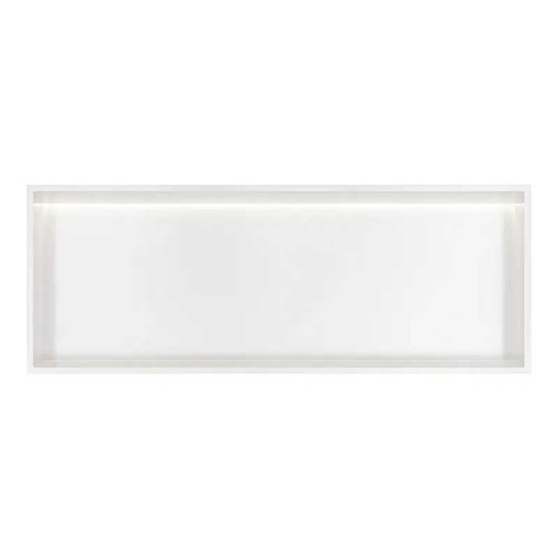 Hotbath &More inbouwnis met verlichting 30x80x10cm wit mat Shop Nu