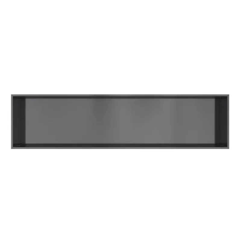 Hotbath &More inbouwnis 30x120x10cm geborsteld zwart PVD Flitsaanbieding