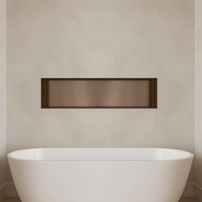 Beperkt Aanbod Hotbath &More inbouwnis 30x120x10cm tuscan bronze